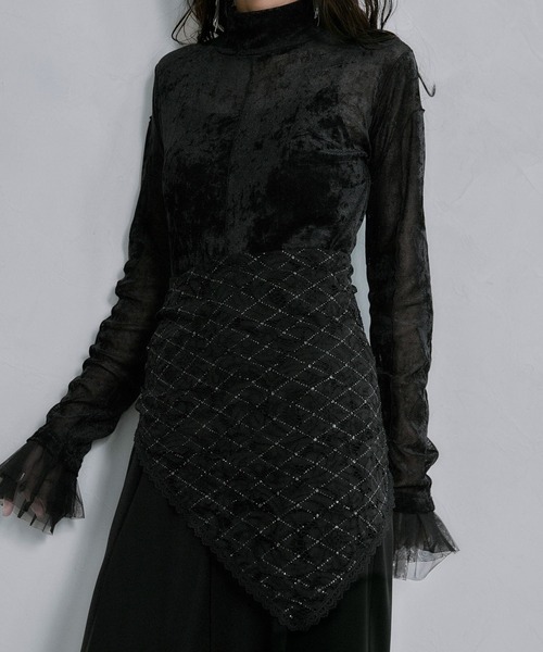 HARE(ハレ)の「マルチレーススカーフ(HARE)(ストール/ショール・レディース・ブラック・FREE)」の8枚目の写真