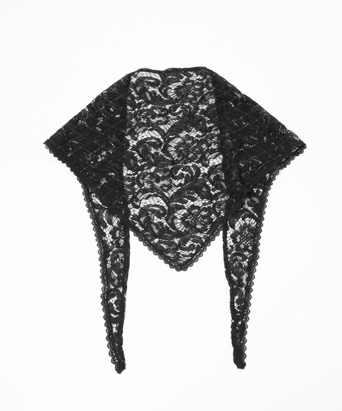 HARE(ハレ)の「マルチレーススカーフ(HARE)(ストール/ショール・レディース・ブラック・FREE)」の16枚目の写真