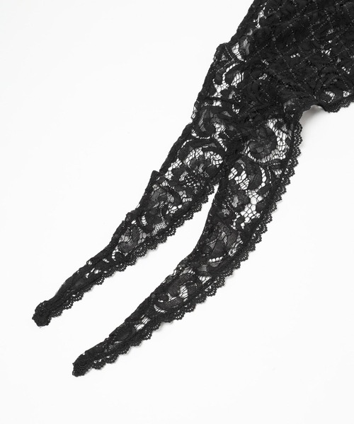 HARE(ハレ)の「マルチレーススカーフ(HARE)(ストール/ショール・レディース・ブラック・FREE)」の21枚目の写真