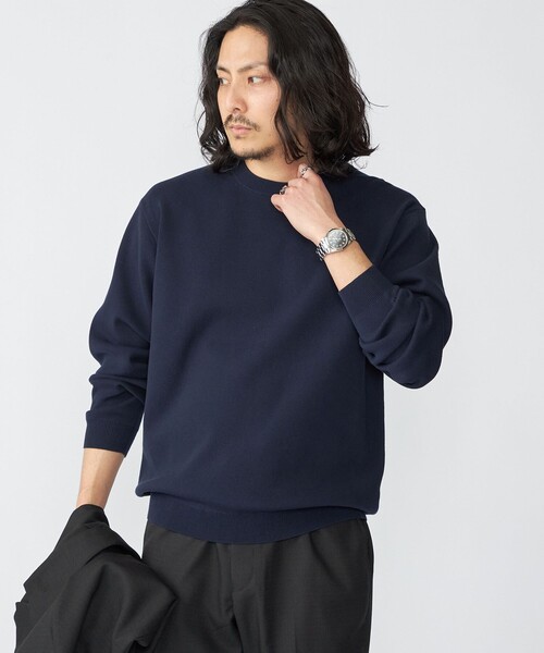 SHIPS(シップス)の「【WEB限定】SHIPS:〈ネックが選べる/手洗い可能〉テレワーク ビズ ワンポイント ロゴ ニット(ニット/セーター・メンズ・ダークブルー/ネイビー/ナチュラル/オフホワイト・LARGE/MEDIUM/SMALL/X-LARGE)」の17枚目の写真