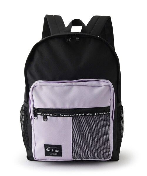 容量約23L】バイカラーリュック（バックパック/リュック）｜PINK-latte