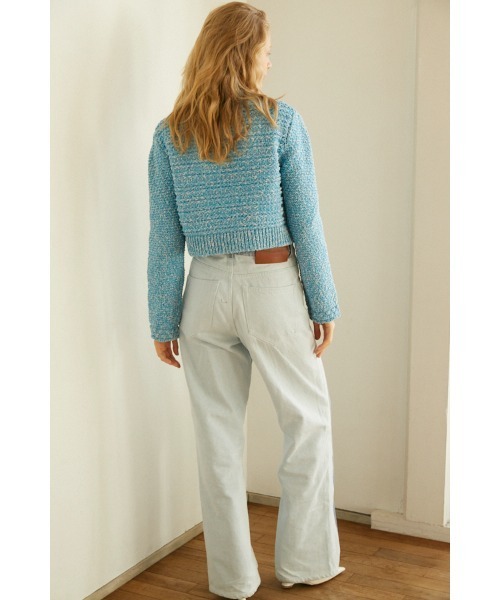 Estella.K(エステラケー)の「Emani Cotton-blend Cardigan コットンブレンドニットカーディガン(カーディガン/ボレロ・レディース・レッド/オフホワイト/ブルー・FREE)」の19枚目の写真