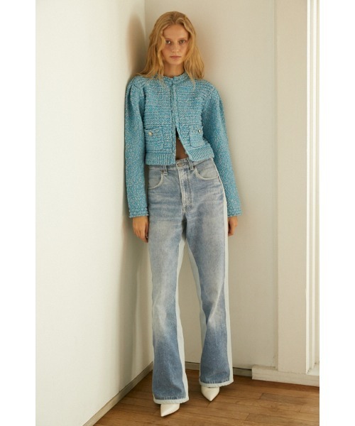Estella.K(エステラケー)の「Emani Cotton-blend Cardigan コットンブレンドニットカーディガン(カーディガン/ボレロ・レディース・レッド/オフホワイト/ブルー・FREE)」の18枚目の写真