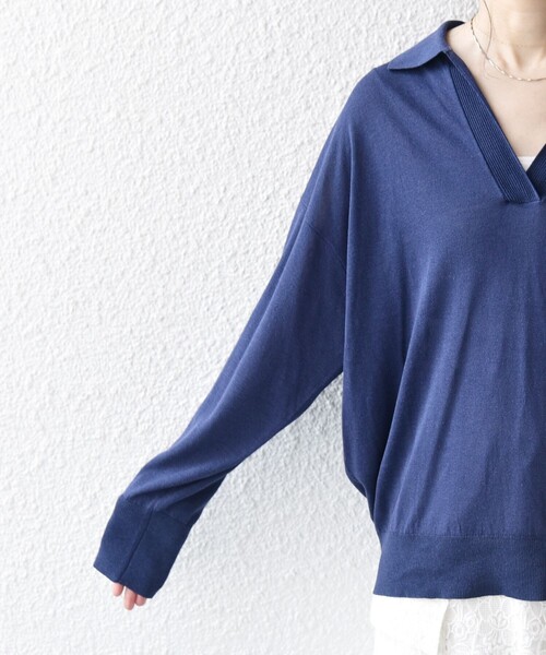 未使用SHIPS any:<手洗い可能>UVカットシアースキッパーニット SHIPS any ニット セーター any:「UVカット/手洗い可能」シアー