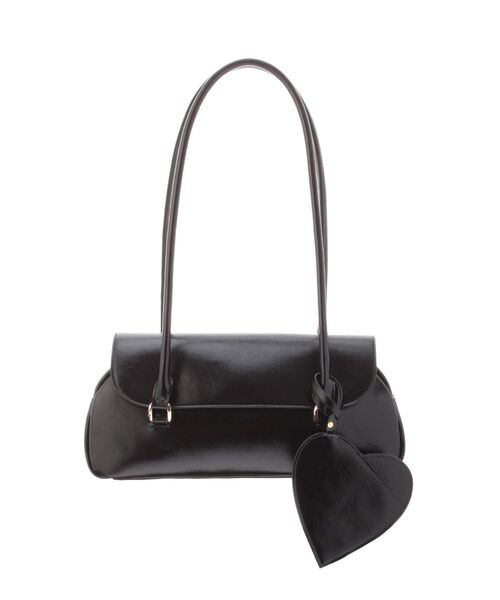 dazzlin（ダズリン）の「ハートチャームスクエアボックスバッグ（ハンドバッグ・レディース・ブルー/ブラック/ベージュ・FREE）」の19枚目の写真