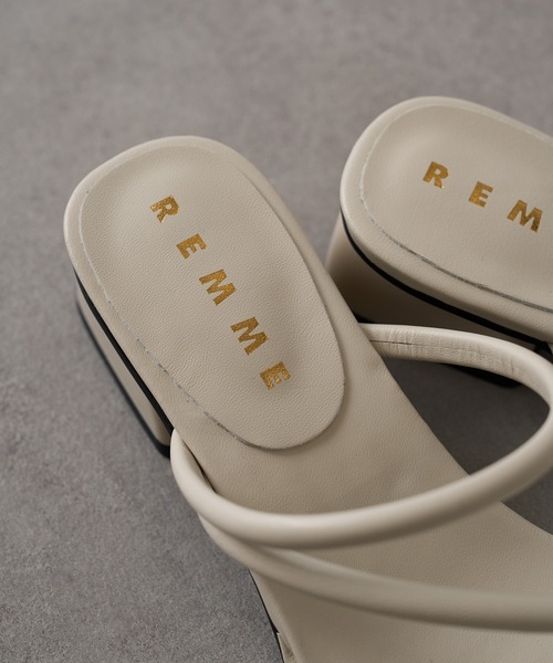 ☆新品☆REMME サンダル ベージュ サイズ37 24cm - メルカリ