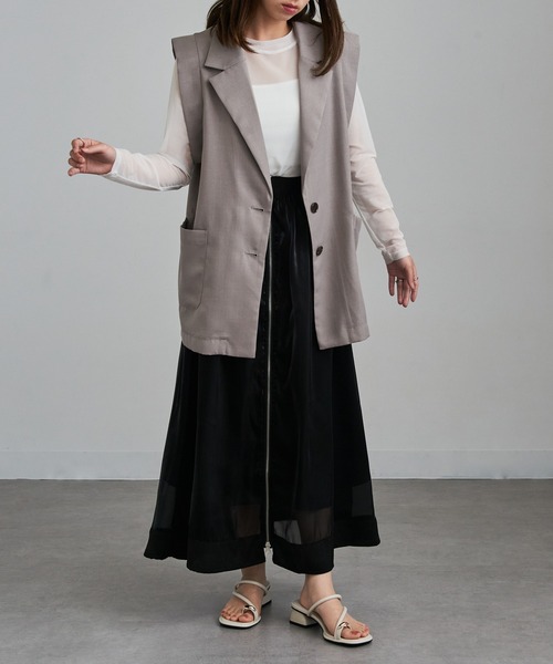 REMME（レメ）の「【REMME】シープレザーメタルポイントサンダル SHEEP LEATHER ZH-25S025-SH（サンダル・レディース・ホワイト/ブラック・36/37/38/39）」の9枚目の写真