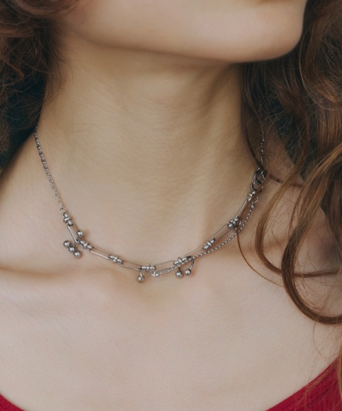 ランダムピアスパーツネックレス（ネックレス）｜DTYYPE