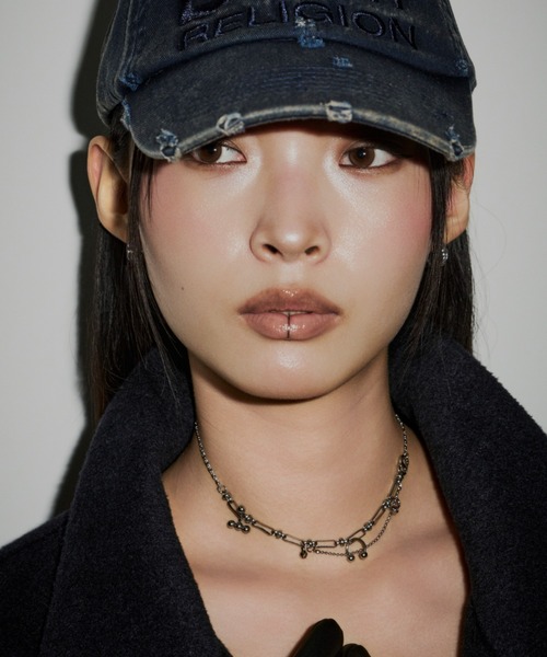 DTYYPE（ドタイプ）の「ランダムピアスパーツネックレス（ネックレス・レディース・シルバー・FREE）」の9枚目の写真