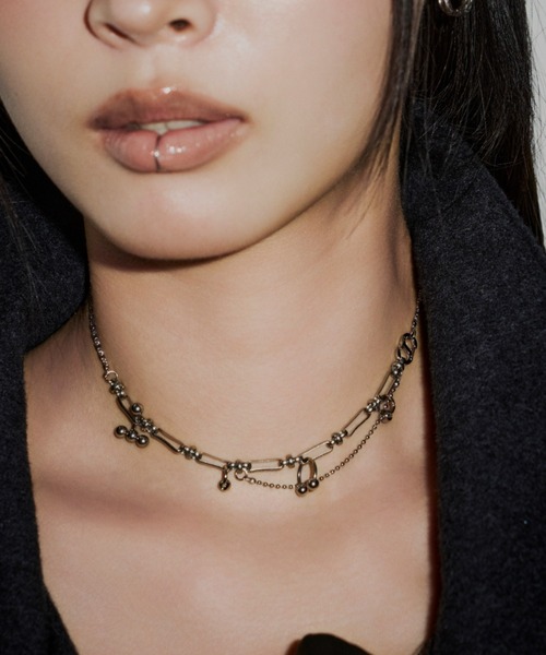 蔦ネックレス　ネックレス ランダムピアスパーツネックレス（ネックレス）｜DTYYPE（ドタイプ）の