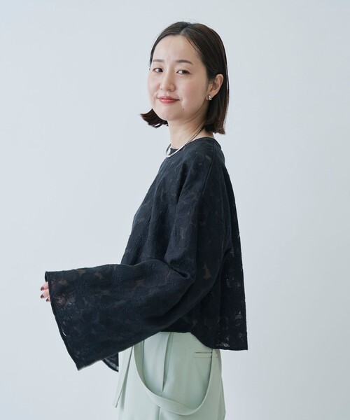 RONEL（ロネル）の「レースプルオーバーブラウス（シャツ/ブラウス・レディース・ホワイト/ブラック・S/M/L）」の11枚目の写真