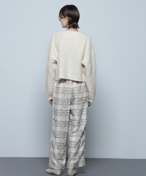 ROSE BUD（ローズバッド）の「CHECK EASY PANTS（その他パンツ・レディース・ベージュ/オレンジ/ブラック/グリーン/パープル・ONE SIZE）」の8枚目の写真