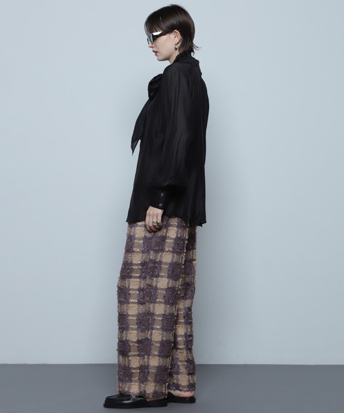 ROSE BUD（ローズバッド）の「CHECK EASY PANTS（その他パンツ・レディース・ベージュ/オレンジ/ブラック/グリーン/パープル・ONE SIZE）」の15枚目の写真