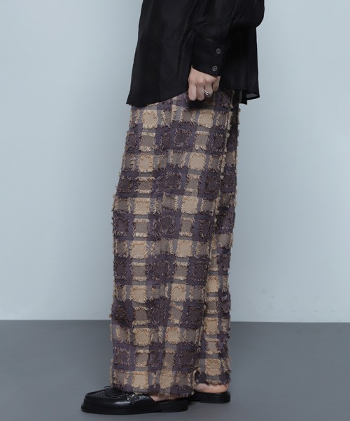 ROSE BUD（ローズバッド）の「CHECK EASY PANTS（その他パンツ・レディース・ベージュ/オレンジ/ブラック/グリーン/パープル・ONE SIZE）」の18枚目の写真