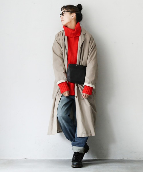 soulberry(ソウルベリー)の「うずもるネックなニット(ニット/セーター・レディース・レッド/ブラック・M/L/4L/3L/LL)」の8枚目の写真