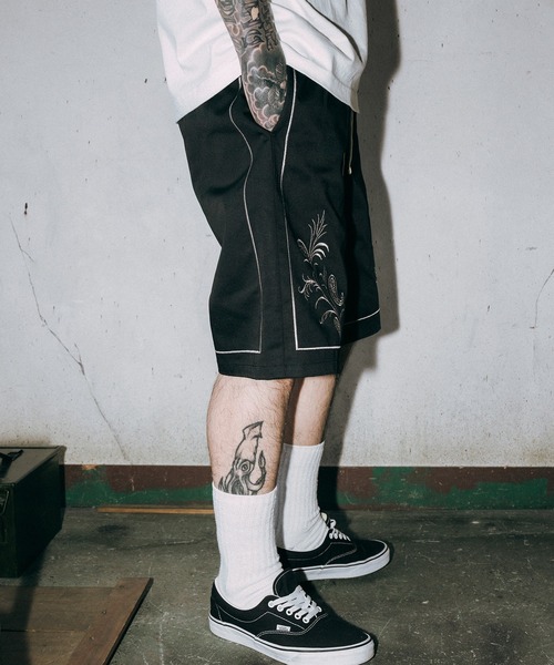 Subciety（サブサエティ）の「Embroidery shorts（その他パンツ・メンズ・ブラック/ベージュ/ネイビー・SMALL/MEDIUM/LARGE/X-LARGE）」の8枚目の写真