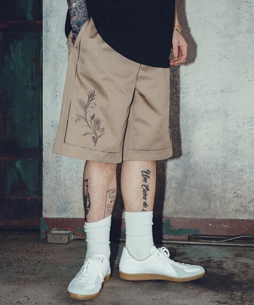 Subciety（サブサエティ）の「Embroidery shorts（その他パンツ・メンズ・ブラック/ベージュ/ネイビー・SMALL/MEDIUM/LARGE/X-LARGE）」の14枚目の写真