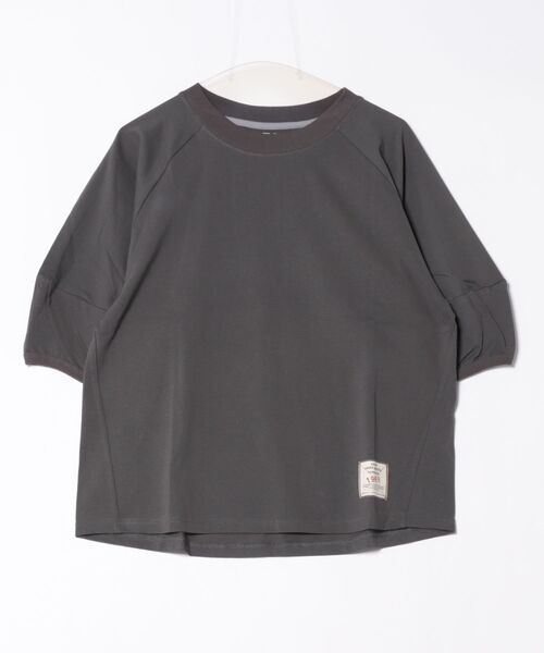 KRIFF MAYER Lady's Collection（クリフメイヤーレディースコレクション）の「【汗染み防止･撥水防汚･速乾･接触冷感】ウェットプロテクトランタンスリーブT（Tシャツ/カットソー・レディース・チャコール/ライトグリーン/カラフル/グレー/オフホワイト/その他5/パープル/オレンジ・LARGE/MEDIUM）」の21枚目の写真