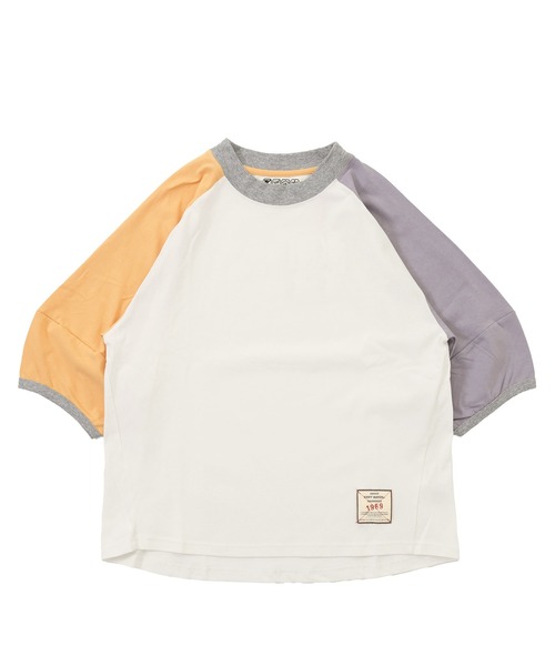 KRIFF MAYER Lady's Collection（クリフメイヤーレディースコレクション）の「【汗染み防止･撥水防汚･速乾･接触冷感】ウェットプロテクトランタンスリーブT（Tシャツ/カットソー・レディース・チャコール/ライトグリーン/カラフル/グレー/オフホワイト/その他5/パープル/オレンジ・LARGE/MEDIUM）」の18枚目の写真