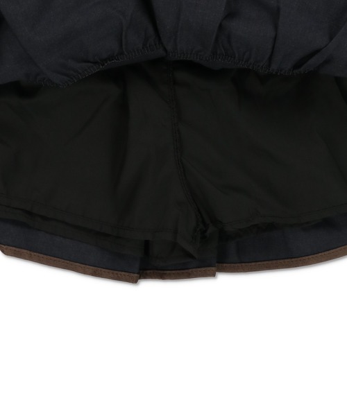 SPINNS(スピンズ)の「ティアードミニスカート/合皮/スカパン/インナーパンツ付き(スカート・レディース・ブラウン/ブラック/グレー・ONESIZE)」の11枚目の写真