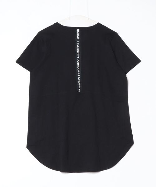 UNDER ARMOUR（アンダーアーマー）の「アンダーアーマー  UAライブ ロングライン Tシャツ（Tシャツ/カットソー・レディース・ホワイト/ブラック・S/M/L/XL）」の3枚目の写真