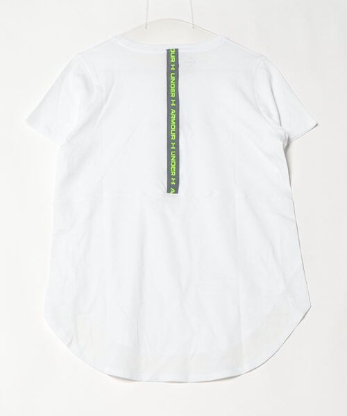 UNDER ARMOUR（アンダーアーマー）の「アンダーアーマー  UAライブ ロングライン Tシャツ（Tシャツ/カットソー・レディース・ホワイト/ブラック・S/M/L/XL）」の4枚目の写真