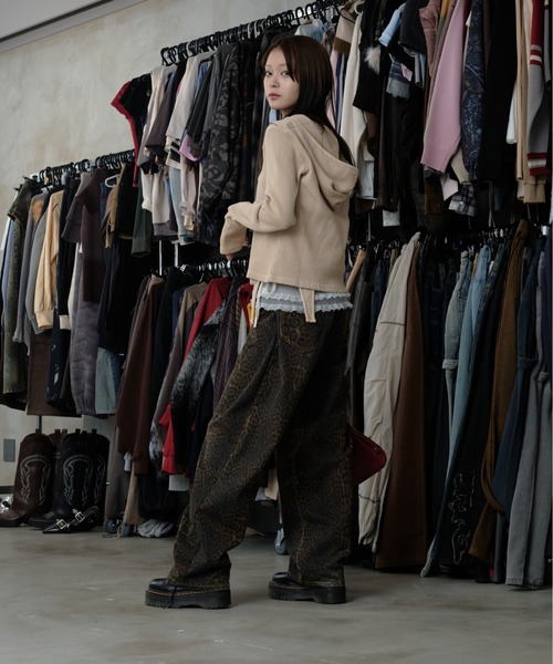 sedacle girl(セダクルガール)の「加工サーマルマルチウェイトップス(パーカー・レディース・チャコールグレー/ブルー/アイボリー・SMALL/MEDIUM)」の14枚目の写真