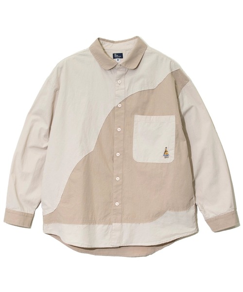 go slow caravan（ゴースローキャラバン）の「色々グネグネシャツ（シャツ/ブラウス・メンズ・サンドベージュ/インディゴブルー/ストライプ・LARGE/X-LARGE/MEDIUM）」の13枚目の写真