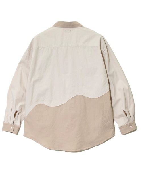 go slow caravan（ゴースローキャラバン）の「色々グネグネシャツ（シャツ/ブラウス・メンズ・サンドベージュ/インディゴブルー/ストライプ・LARGE/X-LARGE/MEDIUM）」の14枚目の写真