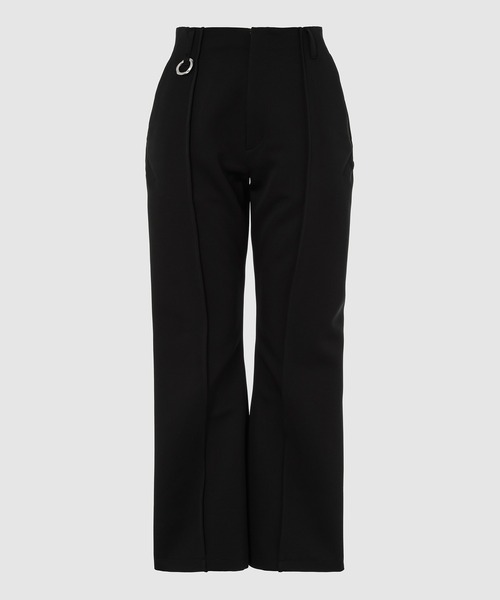 YOHEI OHNO(ヨウヘイオオノ)の「”Our Basic” Trousers (Refined)(スラックス・レディース・ブラック・36)」の1枚目の写真
