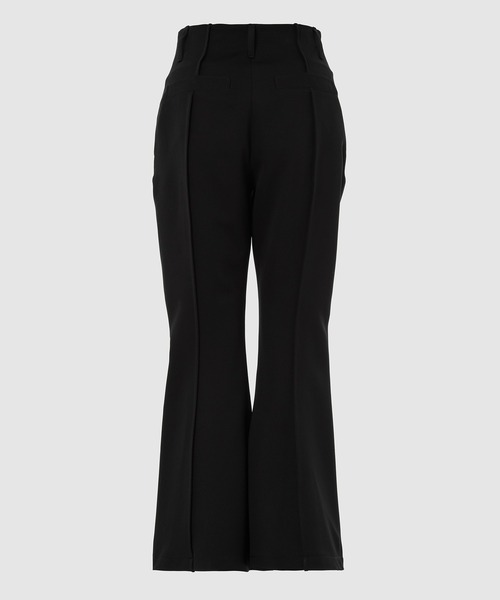 YOHEI OHNO(ヨウヘイオオノ)の「”Our Basic” Trousers (Refined)(スラックス・レディース・ブラック・36)」の2枚目の写真