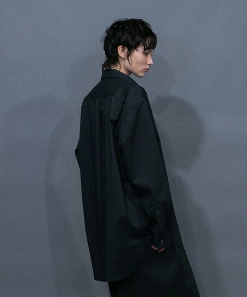 my beautiful landlet（マイビューティフルランドレット）の「【my beautiful landlet】 COHORUS RAMIE × SOLOTEX OVERSIZE REGULAR SHIRT（シャツ/ブラウス・メンズ・ブラック/チャコールグレー/ホワイト/ブラウン・0/1）」の10枚目の写真