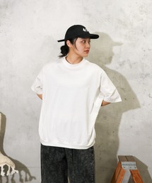 HARVESTY | HARVESTY / ハーベスティー コーマ天竺 MOCK NECK EGG TEE エッグＴシャツ モックネック ビッグシルエット(Tシャツ/カットソー)