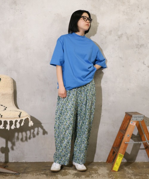 tシャツ HARVESTY / ハーベスティ BORDER MOC NECK L/S TEE レディース メンズ HARVESTY tシャツ / ハーベスティ BORDER MOC NECK L/S TEE