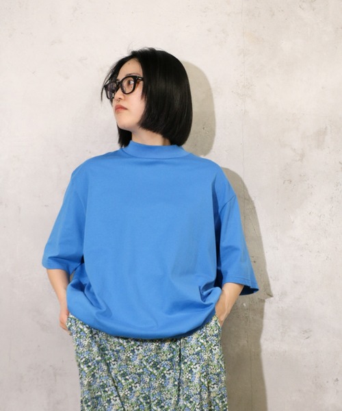 セール】HARVESTY / ハーベスティー コーマ天竺 MOCK NECK EGG