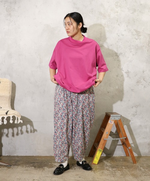 tシャツ HARVESTY / ハーベスティー MOCK NECK EGG L/S TEE (A52503) エッグTシャツ モックネック ビッグシル HARVESTY tシャツ / ハーベスティー MOCK NECK EGG L/S TEE