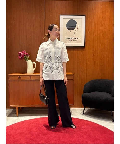 ESTNATION(エストネーション)の「ESTNATION / ウエストリブパンツ<ESSENCEOFLUXURY>(その他パンツ・レディース・ネイビー・36/38)」の6枚目の写真