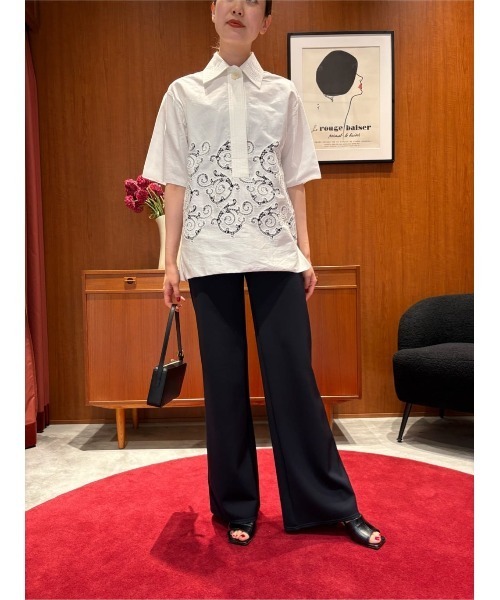 ESTNATION(エストネーション)の「ESTNATION / ウエストリブパンツ<ESSENCEOFLUXURY>(その他パンツ・レディース・ネイビー・36/38)」の7枚目の写真