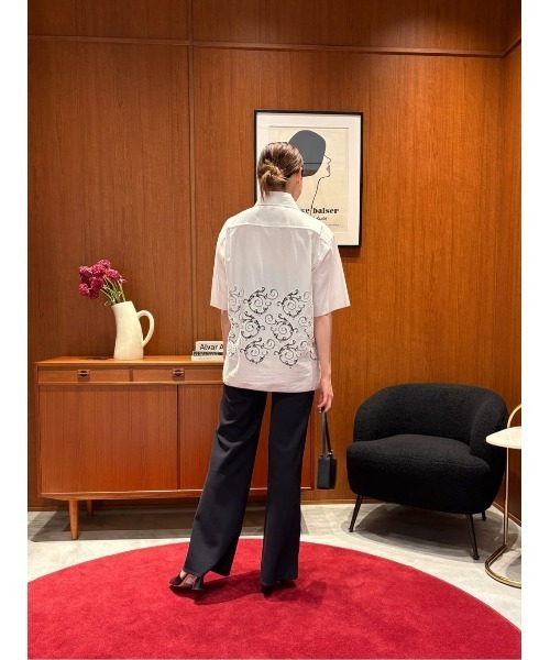 ESTNATION(エストネーション)の「ESTNATION / ウエストリブパンツ<ESSENCEOFLUXURY>(その他パンツ・レディース・ネイビー・36/38)」の8枚目の写真