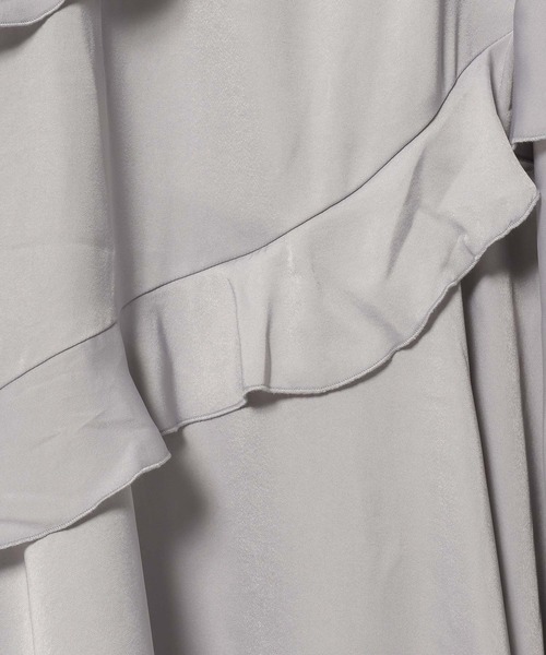 mysty woman（ミスティウーマン）の「フリルエスカルゴスカート  328031（スカート・レディース・オフホワイト/グレー/チャコールグレー・FREE）」の17枚目の写真