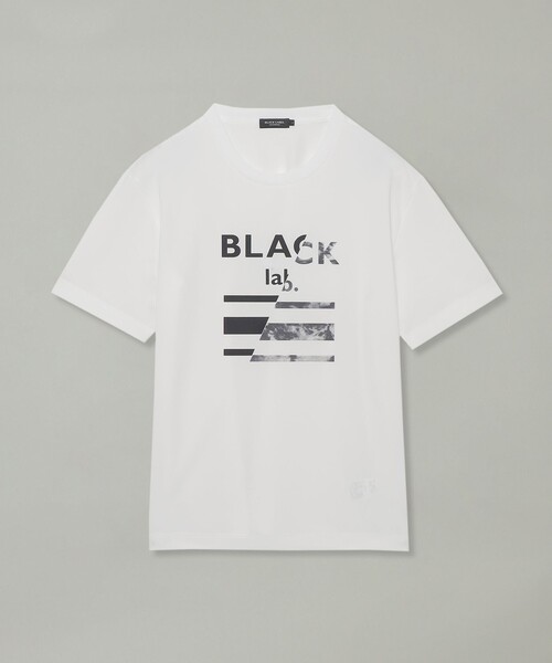 BLACK LABEL CRESTBRIDGE（ブラックレーベル・クレストブリッジ）の「【BLACK lab.】マーブルロゴグラフィックTシャツ（Tシャツ/カットソー・メンズ・ピンク系その他3/ブラック/オフホワイト・L/M/XL）」の7枚目の写真