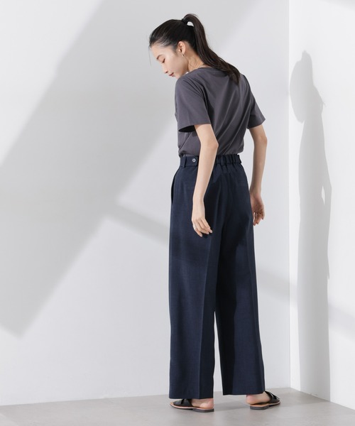 NANO universe（ナノユニバース）の「多機能素材スラックス(セットアップ可)（スラックス・レディース・ライトグレー/ダークネイビー/ベージュ・FREE）」の5枚目の写真