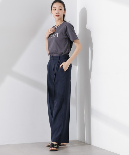 NANO universe（ナノユニバース）の「多機能素材スラックス(セットアップ可)（スラックス・レディース・ライトグレー/ダークネイビー/ベージュ・FREE）」の7枚目の写真