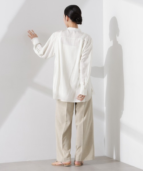 NANO universe（ナノユニバース）の「多機能素材スラックス(セットアップ可)（スラックス・レディース・ライトグレー/ダークネイビー/ベージュ・FREE）」の12枚目の写真