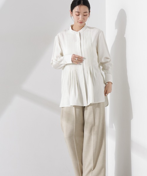 NANO universe（ナノユニバース）の「多機能素材スラックス(セットアップ可)（スラックス・レディース・ライトグレー/ダークネイビー/ベージュ・FREE）」の11枚目の写真