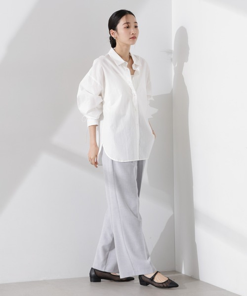 NANO universe（ナノユニバース）の「多機能素材スラックス(セットアップ可)（スラックス・レディース・ライトグレー/ダークネイビー/ベージュ・FREE）」の19枚目の写真