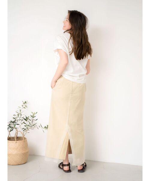 Ungrid（アングリッド）の「カラーロゴルーズTee（Tシャツ/カットソー・レディース・イエロー/レッド/オフホワイト/チャコールグレー・FREE）」の15枚目の写真