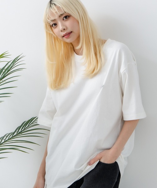 Dickies(ディッキーズ)の「【DICKIES/ディッキーズ】コットン100% ワンポイント ミニロゴワッペン Tシャツ(Tシャツ/カットソー・メンズ・ブラック/ダークグリーン/ネイビー/ホワイト・MEDIUM/LARGE/X-LARGE)」の5枚目の写真