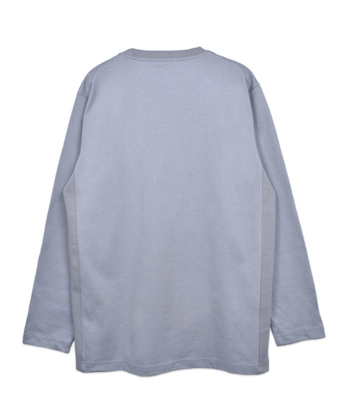 TRANSITION(トランジション)の「【TRANSITION】空紡糸シルケット加工天竺 クルーネックロングスリーブTEE ロンT クルーネックT(Tシャツ/カットソー・メンズ・ブラック/オフホワイト/ライトグレー・2/3/4)」の4枚目の写真