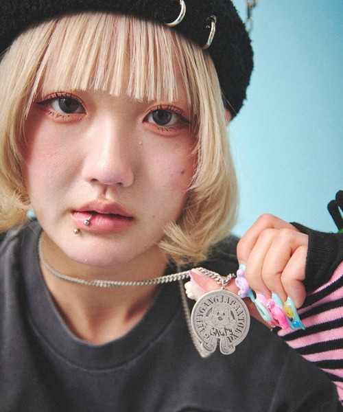 GALFY（ガルフィー）の「GALFY-黒光りブリンブリンネックレス 